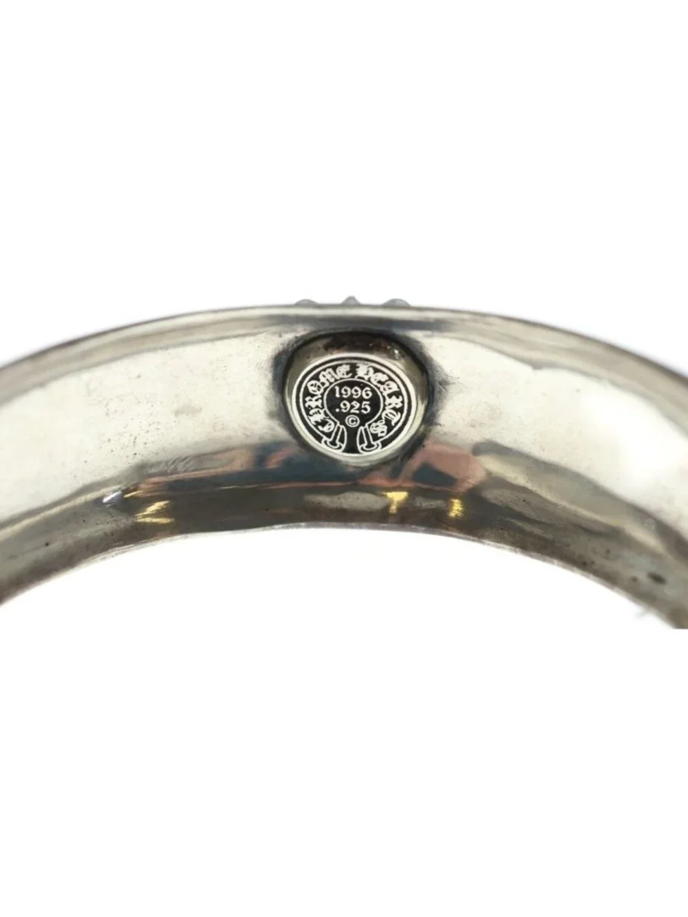 Chrome Hearts Floral Cross Cuff Bangle Bracelet Silver